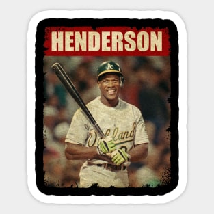 Rickey Henderson - NEW RETRO STYLE Sticker